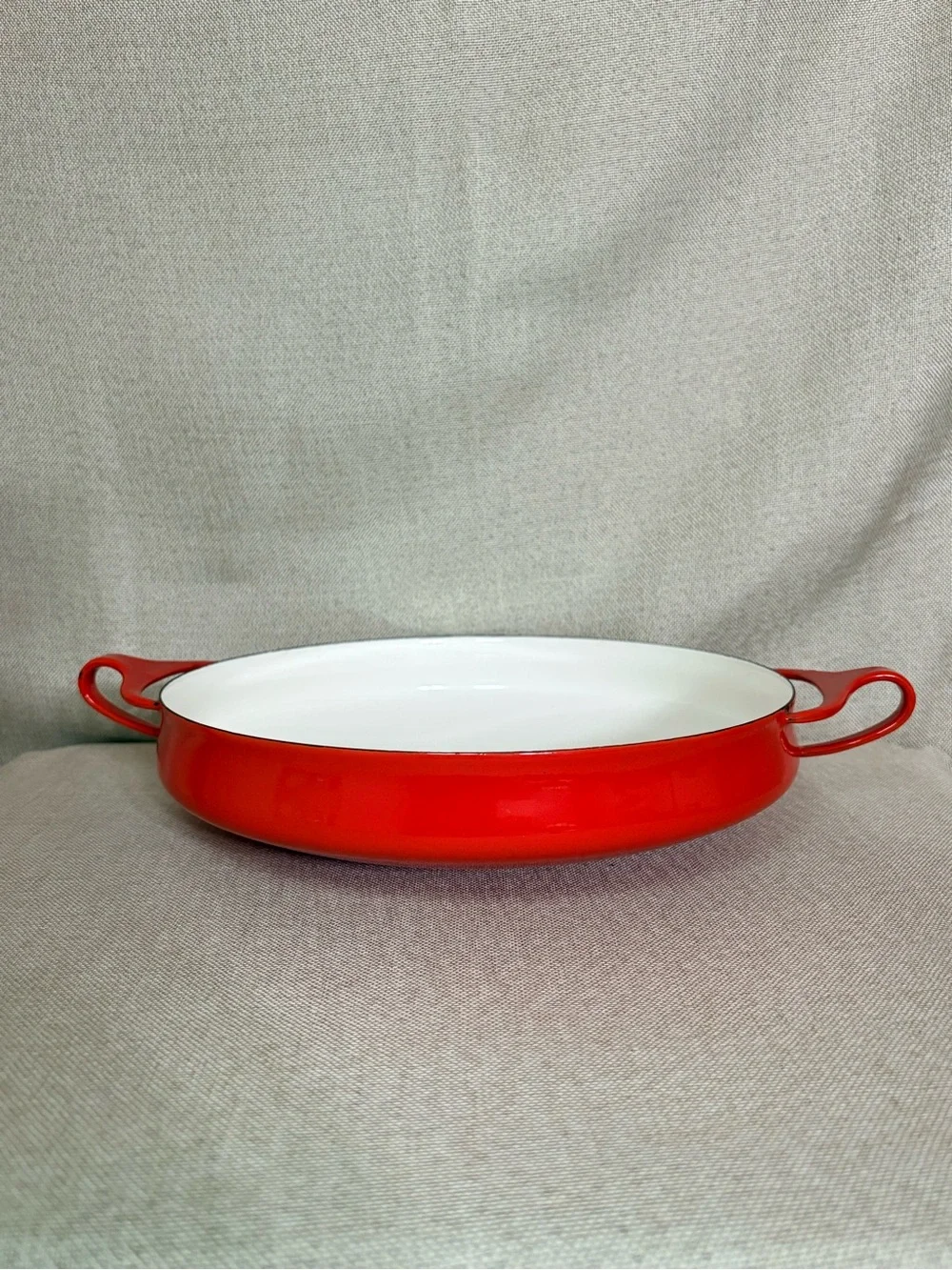 Vintage Dansk Kobenstyle Red Paella Pan IHQ Denmark Jens Quistgaard MCM